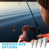 42 Pcs Pyramid Sinker Weights for Fishing Kit 1 oz 2 oz 3 oz 4 oz Fishing Weights Rig Freshwater Saltwater Fishing Pyramid Sinkers Hiboom