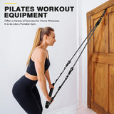 Ayombo Pilates Bar, Multifunctional Pilates Bar Kit with Resistance Bands, Adjustable Fitness Workout Equipment Set for Men Women, Portable Home Gym