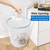SHSYCER Office Mesh Trash Cans (10-Pack 4 Gal),Open Metal Wire Wastebaskets, Mesh Office Garbage Can,Waste Basket Trash Can for Near Desk,Wire Garbage Container Bin for Home,School