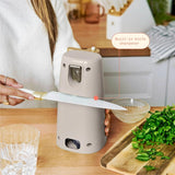 Electric Can Opener, Auto-Turn, Knife Sharpener, Bottle Opener, Easy-Clean, Corded, One-Touch, Stainless Steel Blade (Porcini Taupe)