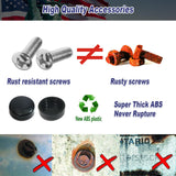BGGTMO American Flag License Plate Frames- 2 Pack Black Grey Patriotic USA Aluminum Car Tag Holder Cover for Front Rear, with Screws Caps