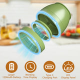 FUTUREZEN Electric Mason Jar Vacuum Sealer for Regular & Wide Mouth Canning Jars, Automatic Sealing Machine Kit for Food Storage & Fermentation, Mouth Mason Jar Lids, Bottle Opener, USB-C Cable, Green