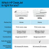 HP DeskJet 2855e Wireless All-in-One Color Inkjet Printer, Scanner, Copier HP