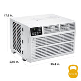 Whirlpool 23,200 BTU 230V Window Air Conditioner with Supplemental Heat, Window Mounted AC Unit with Heater for Apartment, Living Room, Bedroom, Large Rooms up to 1500 Square Feet