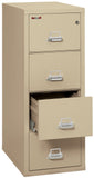 FireKing Fireproof Vertical File Cabinet, 4 Legal Sized Drawers