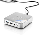 Speakerphone Hub | Portable Audio Docking Station with 360° Sound Input and Smart Noise Cancellation | Conference Speaker and Microphone SideTrak