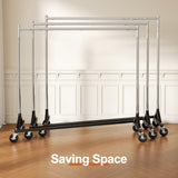 HOKEEPER Clothes Rack Z Rack Clothing Rack Commercial Garment Rack with Lockable Wheels Height Adjustable Coat Rack Heavy Duty Clothes Rack for Bedroom, Living Room, Laundry, Balcony 71" H, 4 Pack