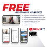 Sunny Health & Fitness Power Stride Smart Elliptical Machine Trainer with 16-Level Magnetic Resistance, Advanced Flywheel and Exclusive SunnyFit® App Enhanced Bluetooth Connectivity - SF-E321005 Sunny Health & Fitness