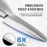 Knife Set, 14 Pcs Premium Japanese High Carbon Stainless Steel Kitchen Knife Set, Razor Sharp Knife Block Set with Built-in Sharpener