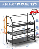 Staransun Staransun Weight Rack for Dumbbells - Widened Home Gym Storage Rack - Dumbbell Rack with 4 Flexible Wheels and Unique Storage on Both Sides Staransun