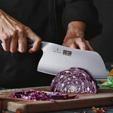 HOSHANHO 7 Inch Butcher Knife, Japanese High Carbon Steel Heavy Duty Meat Cleaver Knife, Professional Bone Cleaver Knife Suitable for Home Kitchen & Restaurant