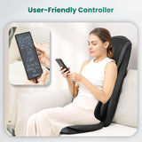 Neck Back Massager with Heat, Massage Chair Pad with Compression, Full Body Chair Seat Massager for Neck, Back and Shoulders, Gifts for Men, Women Snailax