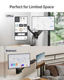 monTEK Dual Monitor Wall Mount, Full Motion Spring Arm for 17-32" Screen