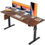 Agilestic Electric Standing Desk, 60 x 24 Inches Height Adjustable Desk, Sit Stand up for Work Office Home
