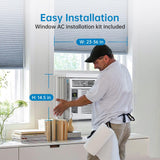 Smart 6000 BTU Window Air Conditioner with WiFi, Window AC Unit with Remote & App Control, Timer Function & Easy Install Kit, Cools Up to to 350 Sq. ft., for Bedroom, Living Room