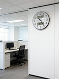 Nbdeal 13-Inch Analog Silent Wall Clock with Calendar Temperature & Humidity (White)