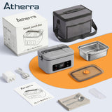 Atherra 5.1 Cups Cordless Electric Lunch Box for Adults, 24000mAh Battery with Scheduled Heating & 5-Side Fast Even Heating, 100W Portable Food Warmer for Drivers, Outdoor Workers, Travel, Camping