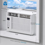 12,000 BTU Window Air Conditioner, 3-in-1 AC Unit with Dehumidifier for Large Room/Living Room Up to 550 Sq. Ft, Quiet & Energy Saving Window AC with Remote, 4 Fan Speeds, 24H Timer, Sleep Mode