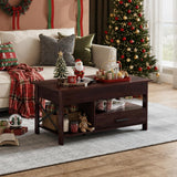 WLIVE Lift Top Coffee Table for Living Room/Dining/Office, Espresso
