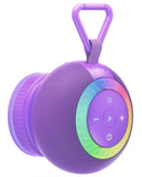 dbsono Portable Bluetooth Speaker Shower Waterproof: IPX7 Loud Sound with Suction Cup Removable, Birthday White Elephant Stocking Stuffers for Adults Teens Women Men, Cool Gadgets with Light-Purple