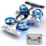 Xelabrion Remote Control Airplane Car Toys for Kids Ages 4-6-8-10-12, 2-in-1 Foam RC Plane Car Jet Mini Drone, Racing Car Stunt Plane Toys for Kids Boys Beginners 4 5 6 7 8 9 Year Indoor Outdoor Play