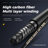 Carbon Fiber Fishing Gaff Saltwater Fish Gaff with S316 Stainless Steel Fishing Hook (Brown Gaff - 4'8'' - 4'' Hook) TRHUNTER