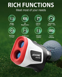 JIEHOME Golf Rangefinder with Slope 1100 Yards Laser Rangefinders Golfing Flag Pole Locking Vibration