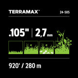Oregon TerraMax .105" Diameter String Trimmer Line, 5lb Spool (24-505)