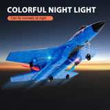 RoofWorld Gravity Gliders SU27 RC Airplane Remote Control Airplane 2.4GHZ RC Plane 6-axis Gyro Stabilizer RTF RC Glider for Beginner LED Lights for Night Flying