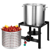 RYHOFOUD Seafood Boil Kit for Crawfish Boil Party, Featuring a Propane Burner, Propane Regulator, and a 80QT Pot