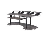 Writing Desk with Storage, 83-Inch Long Desk for Home Office, Gaming Desk with Shelves and Drawers, Computer Desk for Small Spaces, Standing Desk Adjustable, Black Desk for Bedroom