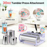 Slendor 8 in 1 Heat Press Machine 15x15 inch 360-Degree Swing Away Digital T Shirt Pressing Machine