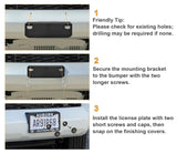 Front License Plate Frame for Toyota 4Runner 2014-2024 SR5, Trail, Venture, TRD Off-Road & TRD Pro Licence Plate Holder Front Bumper Toyota License Plate Frame Replace # 5211435040 TO1068130