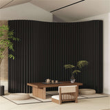 Portable Folding Room Dividers - Black Privacy Partitions for Office, Dorm, Studio & Retail - Easy Setup, Space-Saving Privacy Screen & Room Separator