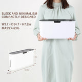 B08W Paper Shredder for Home use Office, White Compact Design, 2 Sheet Crosscut Paper, 10 Mins Running Time 14.7" × 7.2" × 3.7" Asmix