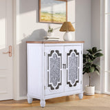 MFSTUDIO Wood Accent Cabinet with Doors, Entryway Storage Buffet Cabinets