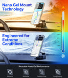 ZIDARO for MagSafe Car Phone Holder for Tesla Model 3/Y, Extended-Reach Arm Magnetic Mount for iPhone 17/16/15/14/13/12, 80+LBS Vacuum Suction Cup Mounts for Tesla Screen & Dashboard (Navy Blue)