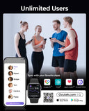 Ovutek Professional Smart Scale for Body Weight, BMI, Body Fat, Muscle Mass, Highly Accurate Body Composition Weighing Machine, Bathroom Digital Scale Large Display Sync with Fitness App, 450lb