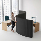 Portable Folding Room Dividers - Black Privacy Partitions for Dorms, Offices, Studios & Exhibits - Easy Setup & Storage, Ideal Space Separator for Enhanced Privacy