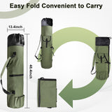ReeMoo Fishing Rod Bag Fishing Rod Case Portable foldable Fishing Pole Bag Large Capacity Fishing Rods and Tackles Storage Bag Holds 5 Poles