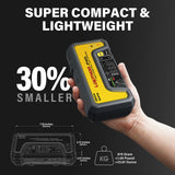 LOKITHOR JP400 Jump Starter with Air Compressor, 2500A 12V Portable Car Battery Booster Pack (8.5L Gas/6.5L Diesel) with ConnectMax Tech, 150PSI Tire Inflator, Auto-Shutoff & Dynamic Dwell (Yellow)