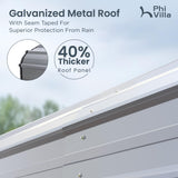 PHI VILLA 12x25 Carport, Metal Carports Canopy Heavy Duty Car Port Garage