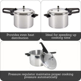 Mirro 92180A Polished Aluminum 10-PSI Pressure Cooker Cookware, 8-Quart, Silver -