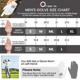 VEASAERS Golf Gloves Men Value 10 Pack Left Hand for Right Handed Golfer, Men's Glove (10Pack White, Medium(Worn On Left Hand))