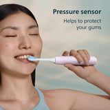 Philips Sonicare 5900 Series Electric Toothbrush - Next-Generation Sonicare Technology, Pressure Sensor, 6 Brushing Settings, SmarTimer, BrushPacer, 21-Day Runtime, Light Pink, Model HX7132/02