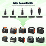2400W Portable Power Station with 2x100W Solar Panel (Ship Separately)