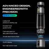 PUREPEBRIX Hydrogen Water Bottle Generator - Up to 6400 PPB, 12-Hour Hydrogen Retention, H2 Certified SPE/PEM Tech, Portable, Recovery & Thoughtful Wellness Gift (Sliver)