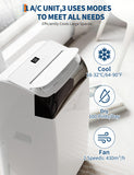 Garvee 14000 BTU Portable Air Conditioner with Follow Me Function, 3-in-1 AC Includes Remote & Full Window Kit, Cools Areas Up to 750 Sq. Ft, 115V