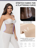 SHAPSHE Waist Trainer Belt for Women Workout Cincher Tummy Control Trimmer Corset Shapewear Segmented Postpartum Band, S Tan