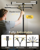 ONEMIX 42" Desk Lamp for Home Office with Base, 1800LM 4-Panel LED Light